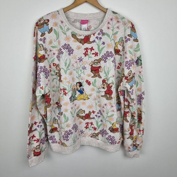 Disney Tops - Disney Snow White & The Seven Dwarfs Sweatshirt Jumper Womens Size 2XL